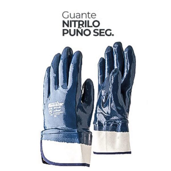 GUANTES DE NITRILO PUÑO DE SEGURIDAD