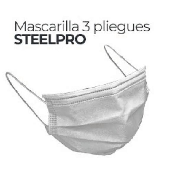 MASCARILLA 3 PLIEGUES STEELPRO