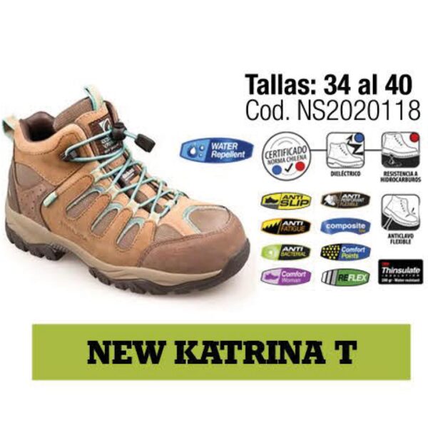 CALZADO DE SEGURIDAD MUJER NEW KATRINA T