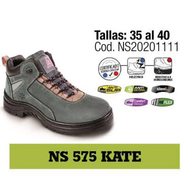 CALZADO DE SEGURIDAD MUJER NS 575 KATE