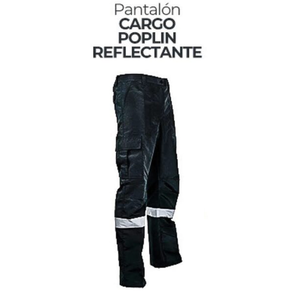 PANTALON CARGO POPLIN REFLECTANTE