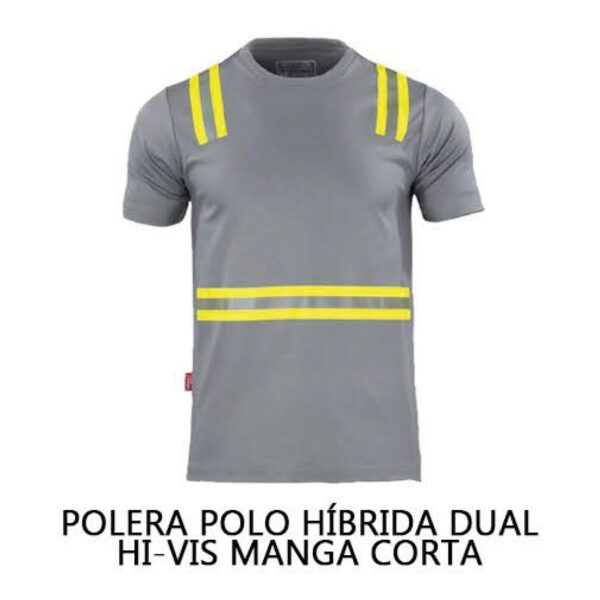 POLERA POLO HIBRIDA DUAL HI-VIS MANGA CORTA