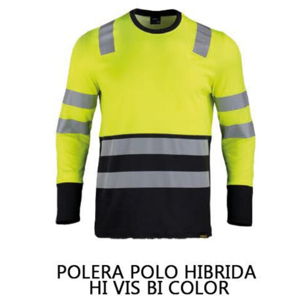 POLERA POLO HIBRIDA HI-VIS BICOLOR